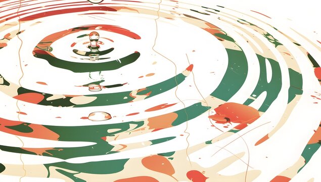 Elegant Vector Ripples Design for Tranquil Backgrounds