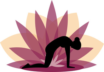 Yoga Poses Woman With Transparant Background Lotus