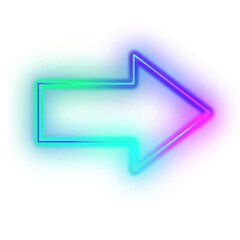 Gradient Neon Arrow