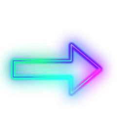 Gradient Neon Arrow