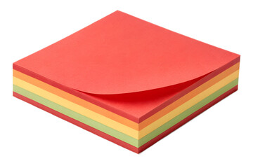 Fototapeta premium Stack of Colorful Sticky Notes, Office Supply, Memo