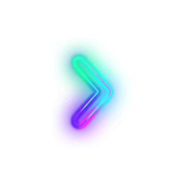 Gradient Neon Arrow