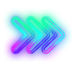 Gradient Neon Arrow