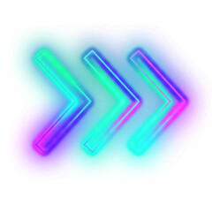 Gradient Neon Arrow
