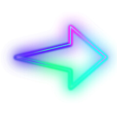 Gradient Neon Arrow