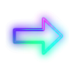 Gradient Neon Arrow