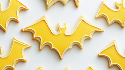 Celebrate with Spooky Yellow Bat Cookies for the occasion, Sweet Treat