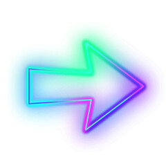 Gradient Neon Arrow
