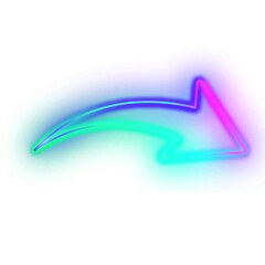 Gradient Neon Arrow
