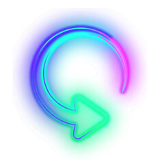 Gradient Neon Arrow