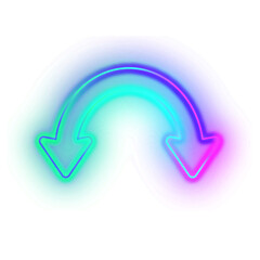 Gradient Neon Arrow