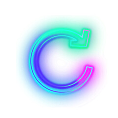 Gradient Neon Arrow