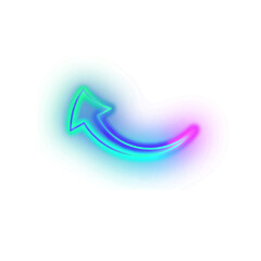 Gradient Neon Arrow