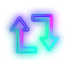 Gradient Neon Arrow