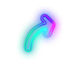Gradient Neon Arrow