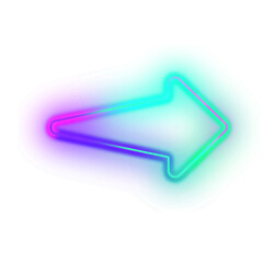 Gradient Neon Arrow