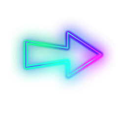 Gradient Neon Arrow