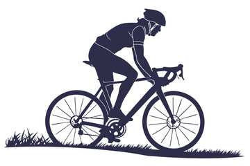 Ride the Wind | Dynamic Cyclist Silhouette Design