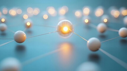 Connections illuminate networks, a digital design for modern information structure.