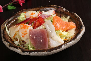 food, japanese cuisine, delicious, seafood salad