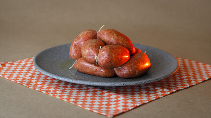 Chorizo en plato