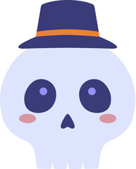 Halloween Cute Face Skull

