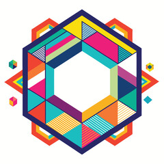 fun geometric shape seamless pattern set abstract retro scandinavian style art background trendy design with geometry shapes simple mosaic wallpaper texture