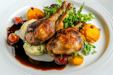 roasted chicken with vegetables