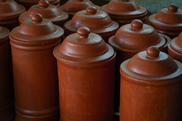 old clay pots