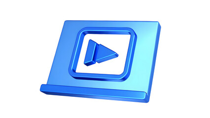 Fototapeta premium A blue arrow directed to the right, representing guidance or progression. 