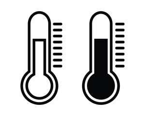 Thermometer icon, Thermometer vector, flat style icon
