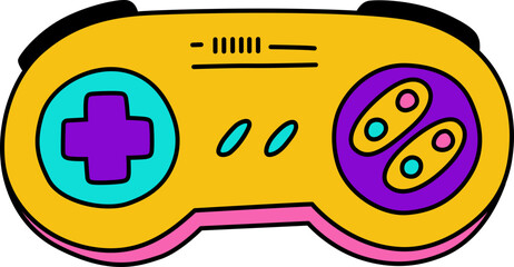 Game controller retro element

