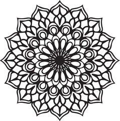 Intricate Floral Mandala Vector Design – Decorative Symmetrical Ornament set