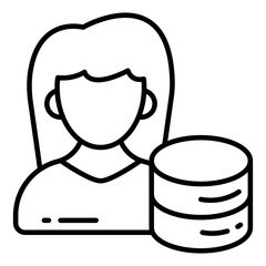 An icon design of database manager