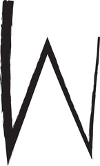 script brush font letter w