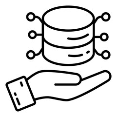 An icon design of database care