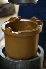 fresh clay pot