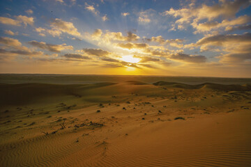 Sunset Desert Scape In Oman