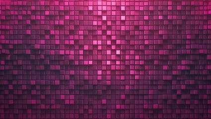 Abstract 3d textured background with a grid of raised and lowered pink cubes