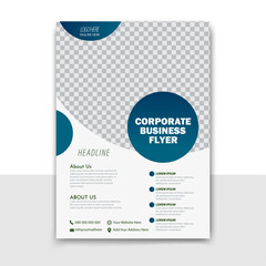 Professional Corporate Flyer Template | A4 Editable Business Brochure Layout | Print Ready Design