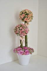 Peach miniature rose bouquet
