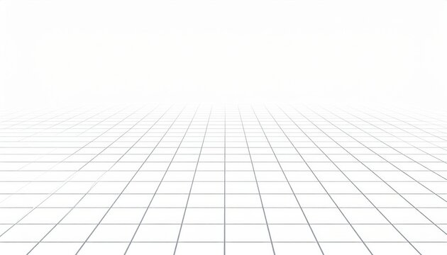 Abstract Geometric Perspective Grid Pattern