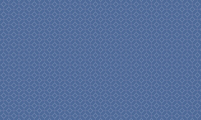 カラフルな線の銭形模様が広がる紺色の背景