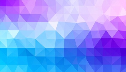 Vibrant Abstract Gradient Mosaic Background featuring a stunning blend of Shades of Blue and Purple, low poly