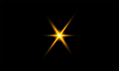 burst light on dark black background