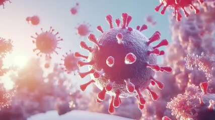 3d illustration of virus particles - Powered by Adobe