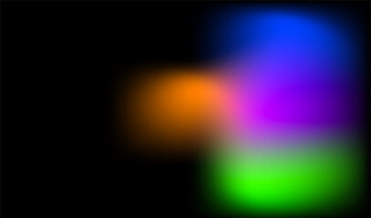 abstract colorful light in black background