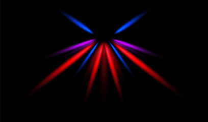 abstract colorful lights on black background