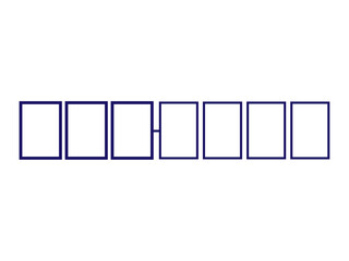 郵便番号の枠（紺色）