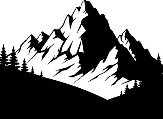 Obraz premium Mountain River Logo Design | Sleek Vector Nature Emblem
